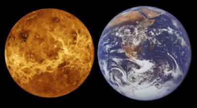 Venus and Earth (ESA)
