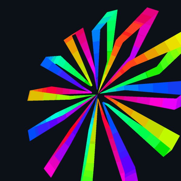 geometric colourful flower ... Click to get back to small image