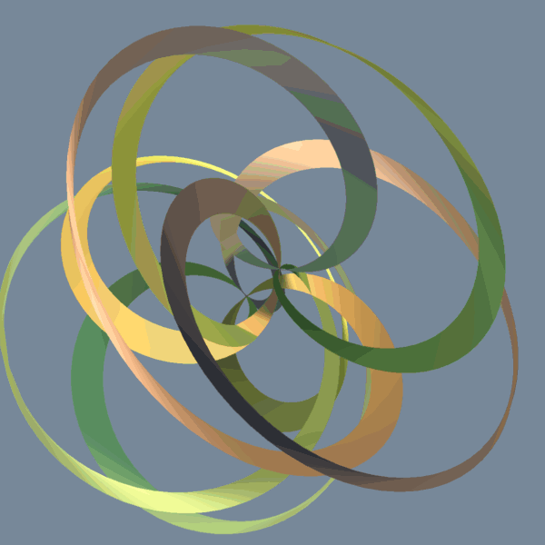 tinted gold 3D spirograph in thunderstorm ... Click to get back to small image