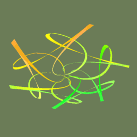 grass green symmetrical knot