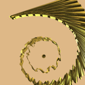magnetised golden spiral