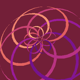 shield shaped mauve spirograph ... Click for large image