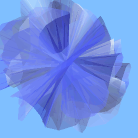 translucent blue flower ... Click for large image