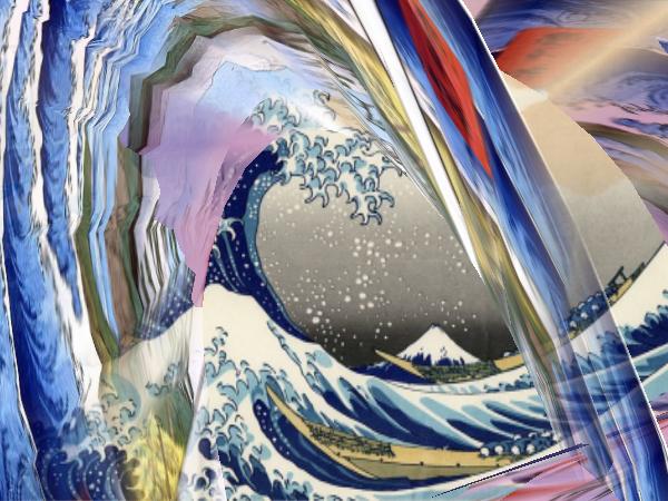 Hiroshige Great Wave ... Click to get back to small image