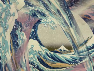 Hokusai Great Wave ... Click to get back to small image