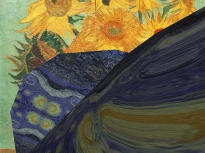 Van Gogh Billowing Starry Sky ... Click to get back to small image