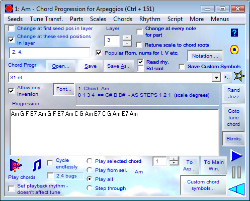 Chord Progressions for Arpeggios