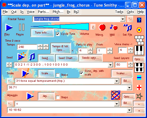 Composer task  - like the Player task but without the musical e-cards, randomiser and theremin, but with drop lists for the scales and arpeggios